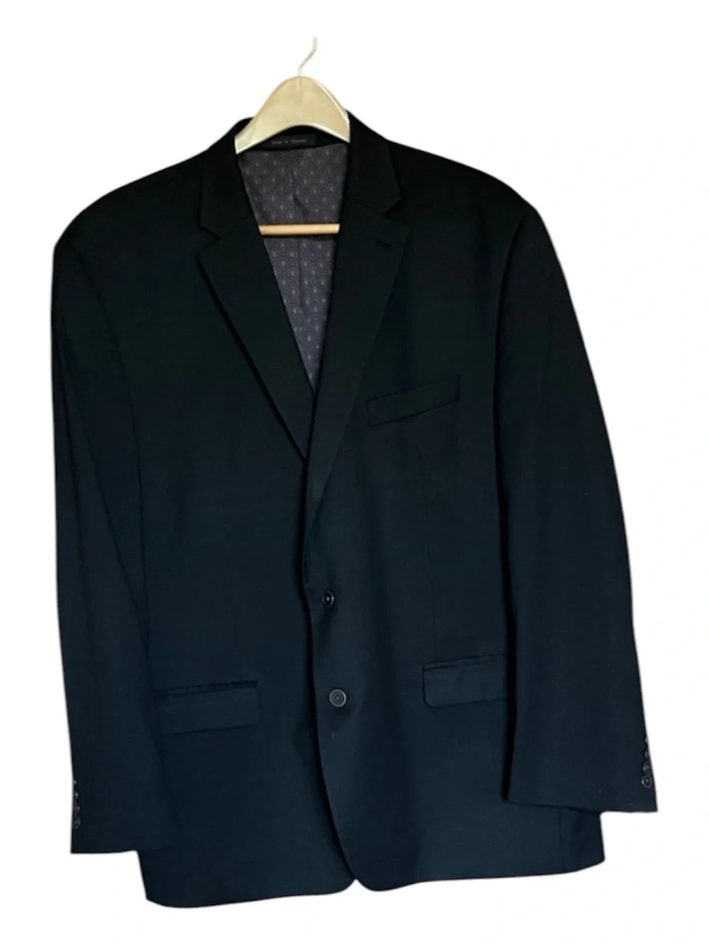 Chaps Elegant Black Men's Blazer 50R